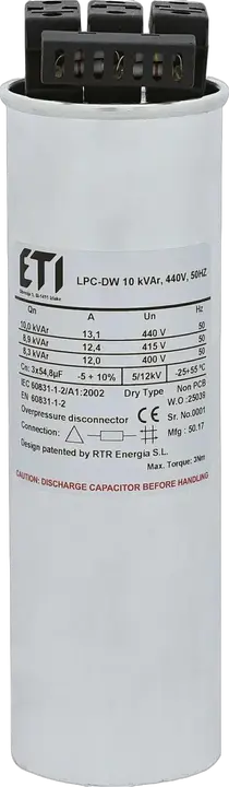 Vaizdas LPC-DW 10 kVAr, 440V, 50HZ