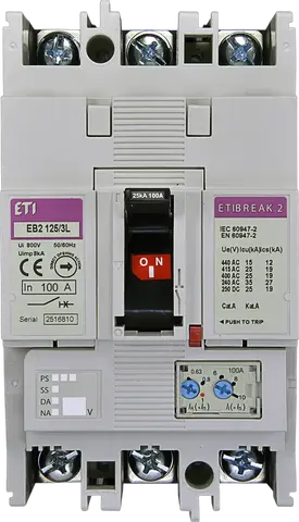 Vaizdas EB2 125/3L 100A 3p