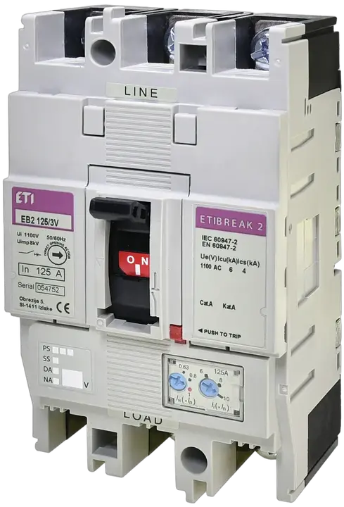 Vaizdas EB2 125/3V 125A 3p 1100V
