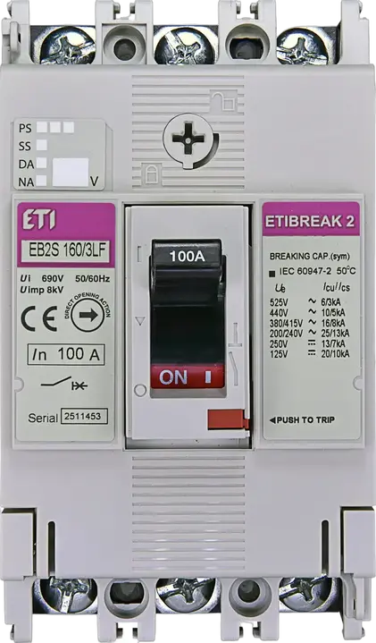 Vaizdas EB2S 160/3LF 100A 3p