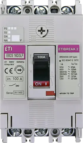 Vaizdas EB2S 160/3LF 100A 3p