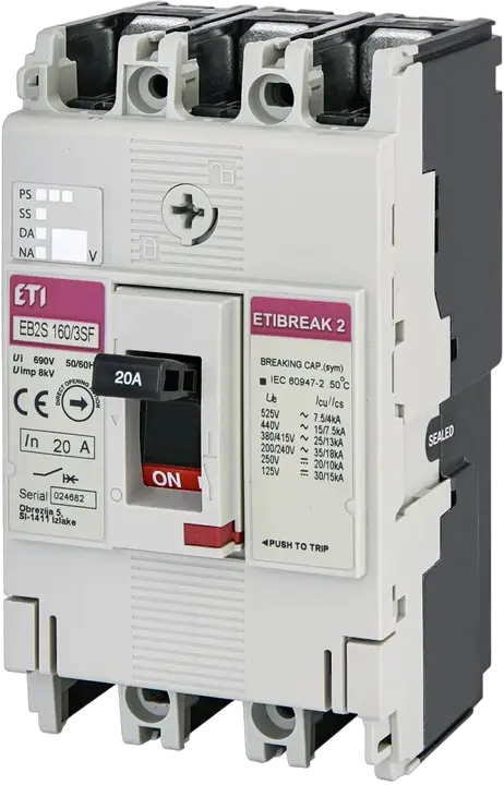 Vaizdas EB2S 160/3SF 20A 3p