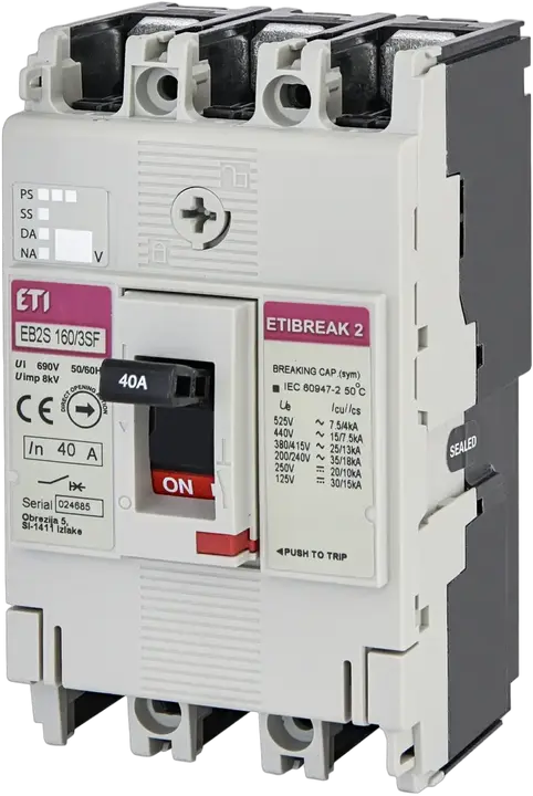 Vaizdas EB2S 160/3SF 40A 3p
