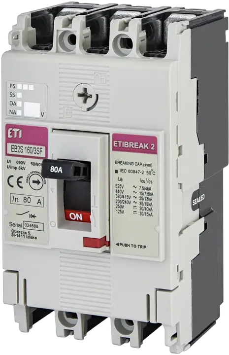 Vaizdas EB2S 160/3SF 80A 3p