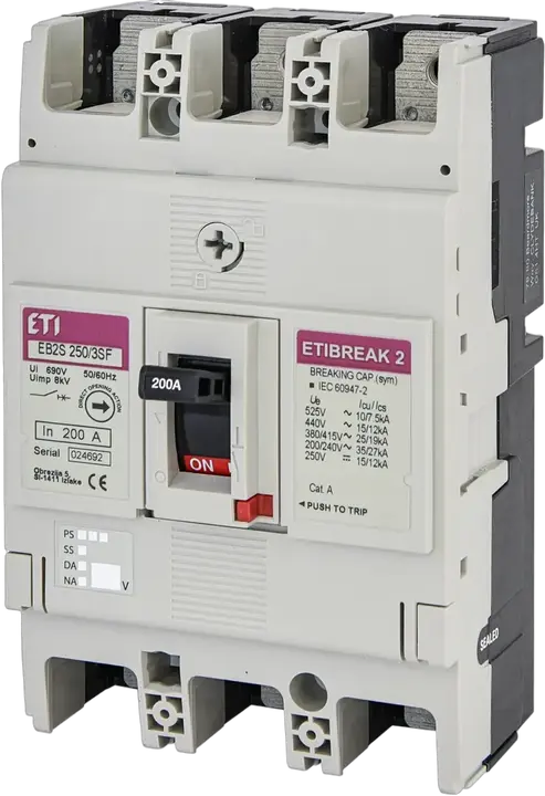 Vaizdas EB2S 250/3SF 200A 3p