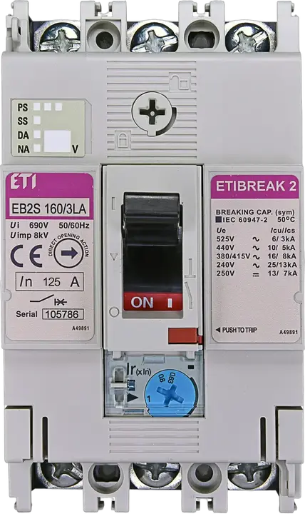 Vaizdas EB2S 160/3LA 125A 3p