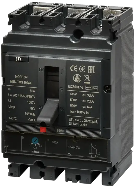 Vaizdas NBS-TMS 100/3L  80A 3P
