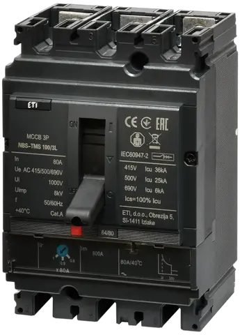 Vaizdas NBS-TMS 100/3L  80A 3P