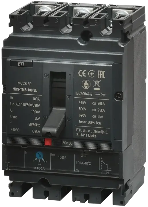Vaizdas NBS-TMS 100/3L 100A 3P