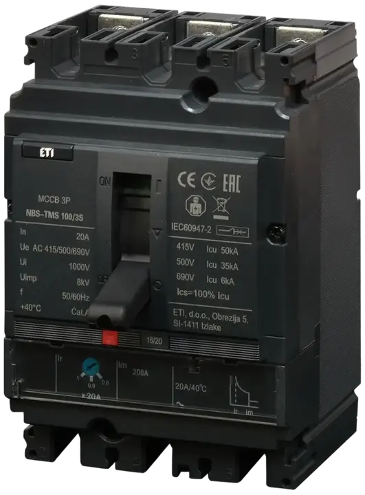 Vaizdas NBS-TMS 100/3S  20A 3P