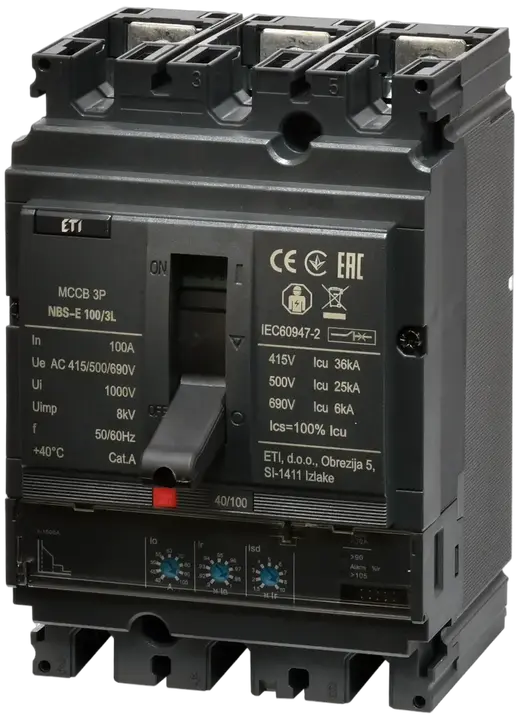 Vaizdas NBS-E 100/3L 100A 3P
