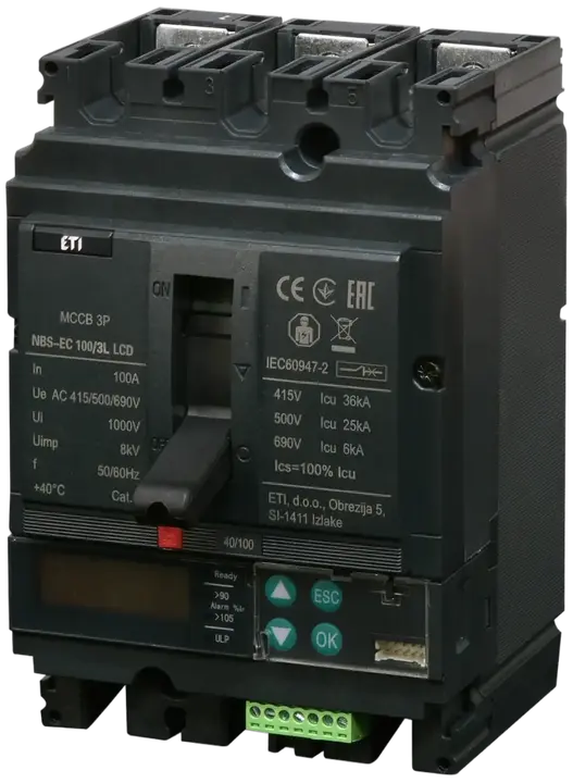 Vaizdas NBS-EC 100/3L LCD 100A 3P