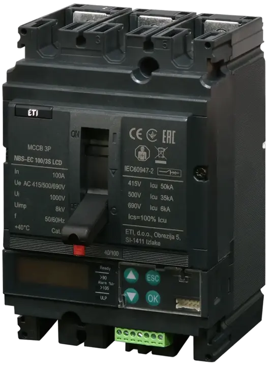 Vaizdas NBS-EC 100/3S LCD 100A 3P