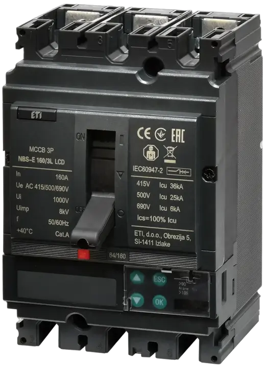 Vaizdas NBS-E 160/3L LCD 160A 3P