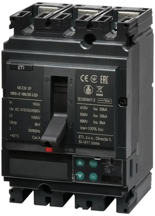 Vaizdas NBS-E 160/3S LCD 160A 3P