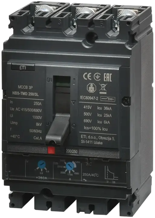 Vaizdas NBS-TMD 250/3L 250A 3P