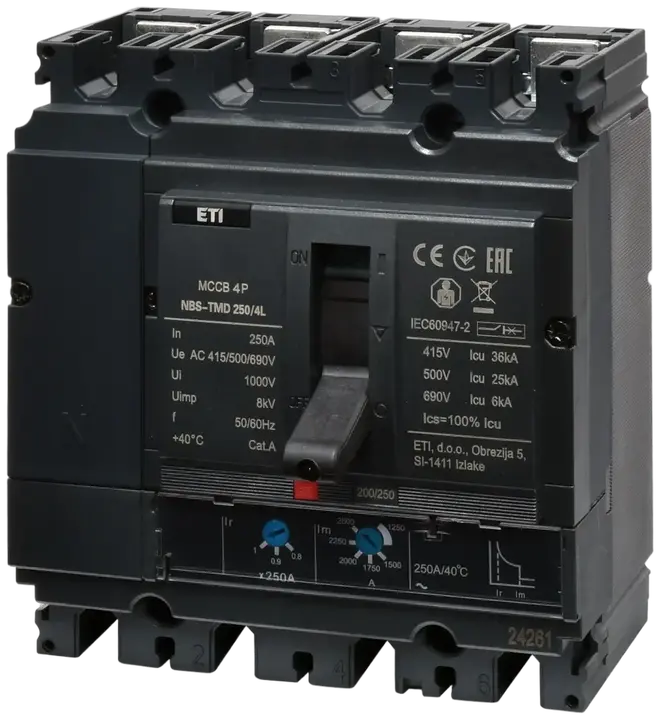 Vaizdas NBS-TMD 250/4L 200A 4P