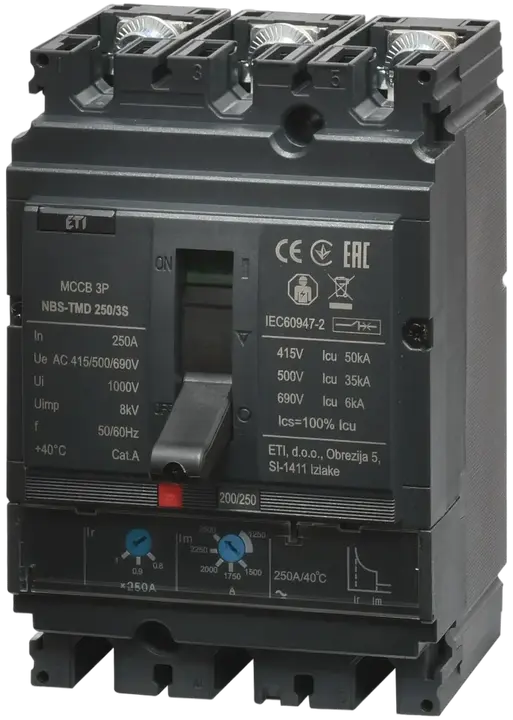 Vaizdas NBS-TMD 250/3S 250A 3P