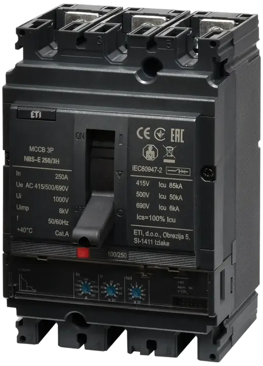 Vaizdas NBS-E 250/3H 250A 3P