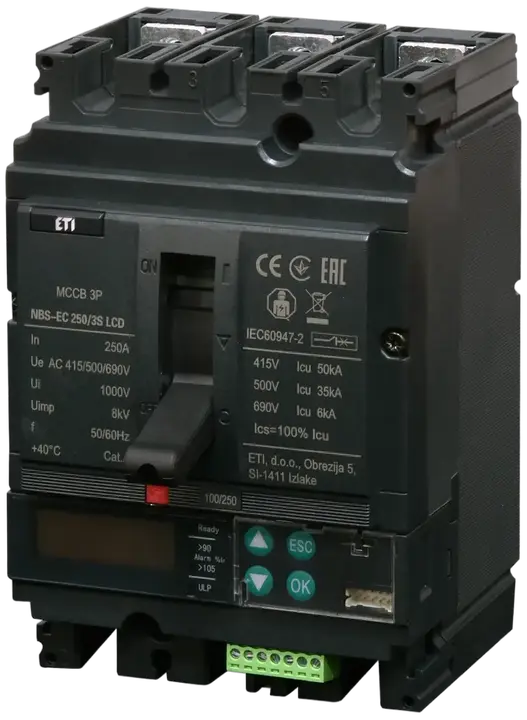 Vaizdas NBS-EC 250/3S LCD 250A 3P