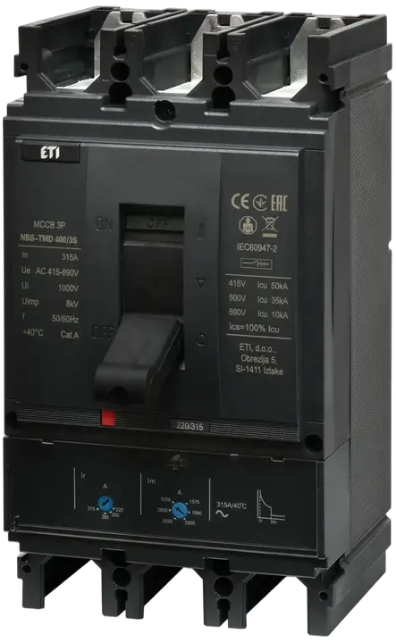 Vaizdas NBS-TMD 400/3S 315A 3P