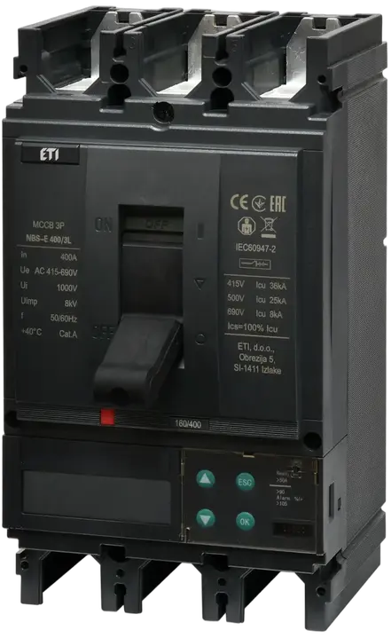 Vaizdas NBS-E 400/3L LCD 400A 3P
