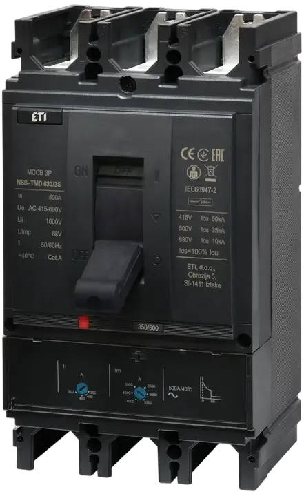 Vaizdas NBS-TMD 630/3S 500A 3P