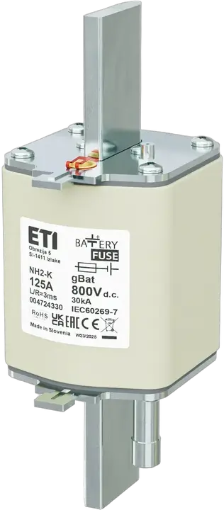 Vaizdas NH2/K gBat 125A/800V DC