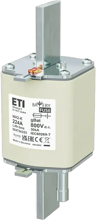 Vaizdas NH2/K gBat 224A/800V DC
