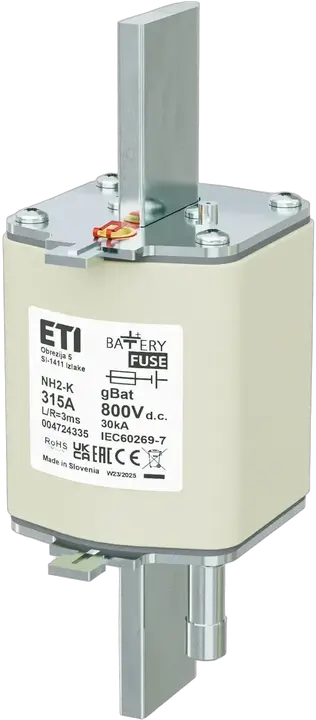 Vaizdas NH2/K gBat 315A/800V DC