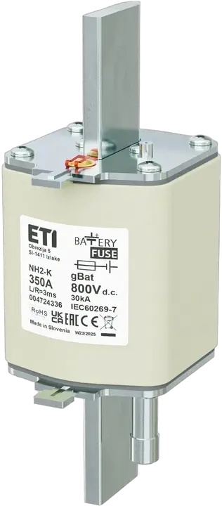 Vaizdas NH2/K gBat 350A/800V DC