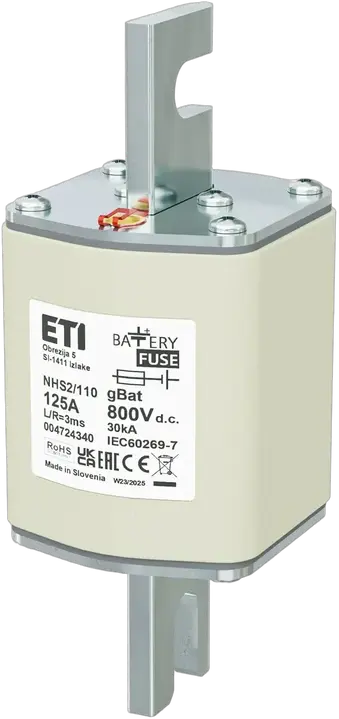 Vaizdas NHS2/110 gBat 125A/800V DC