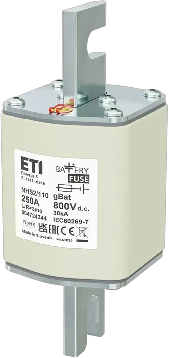 Vaizdas NHS2/110 gBat 250A/800V DC